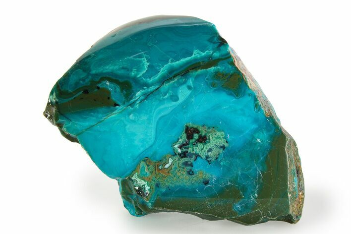 Polished Atacama Blue Opal (Chrysocolla & Opal) - Chile #352136